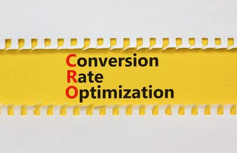 CRO conversion rate optimization symbol. Concept words CRO conversion rate op Foto stock