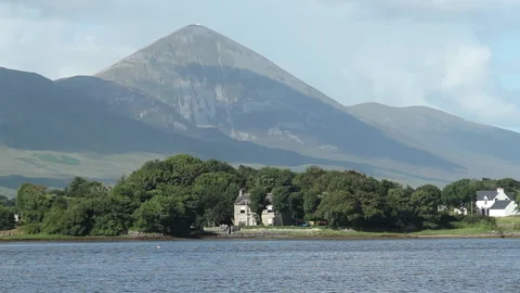 Croagh Patrick mountain on a clear day Stock Footage 230988663