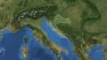 Croatia. 3d earth in space - zoom in on Croatia contoured 4k 4k or 4k+ Resolution