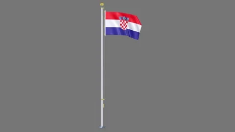 Croatia Animated flag Video stock 329105771