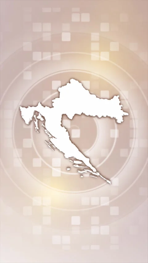Croatia Animated Map Stock Footage 275898968