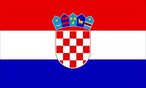 Croatia Flag Design Stock Illustration