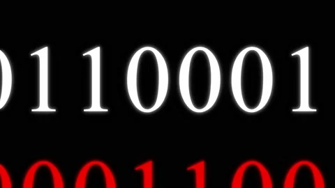 Croatia Flag in Digital Binary Numbers cyber style matrix Video stock 135291256