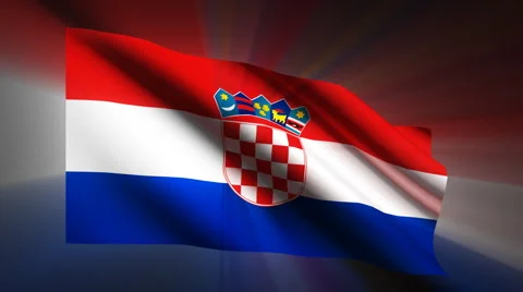 Croatia Flag Stock Footage 923898