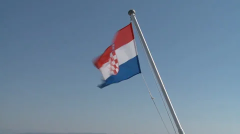 Croatia Flag Stock Footage 31912552