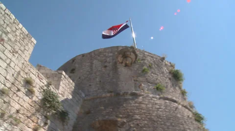 Croatia Flag Stock Footage 31953836