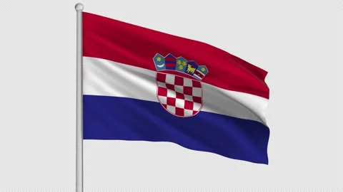 Croatia Flag Video stock 208866846