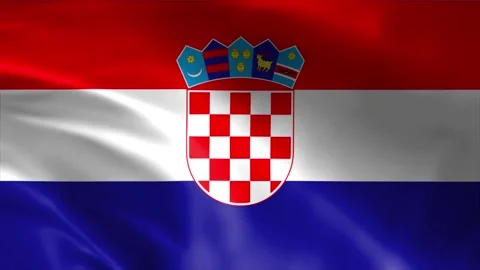 Croatia Flag Stock Footage 262499797