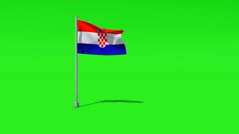 Croatia flag Stock Footage 317284275