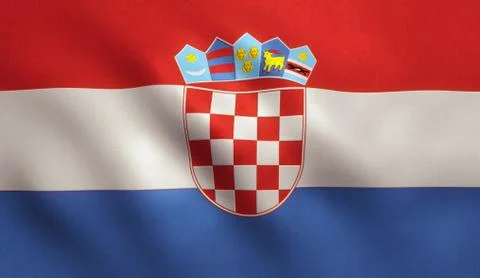 Croatia Flag Stock Illustration