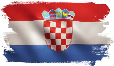 Croatia Flag Stock Illustration