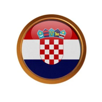 Croatia flag Stock Illustration