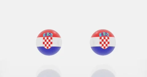 Croatia flag symbol Video stock 194130652
