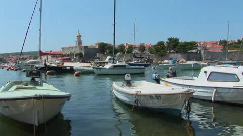 Croatia Harbor Stock Footage 25944088