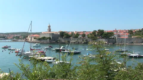Croatia Harbor Stock Footage 25944537