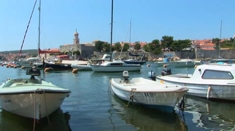 Croatia Harbor Loop Stock Footage 38765319