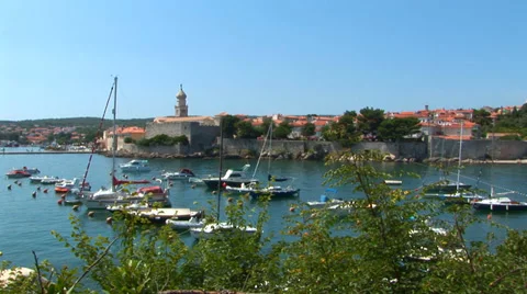Croatia Harbor Loop Stock Footage 38765668