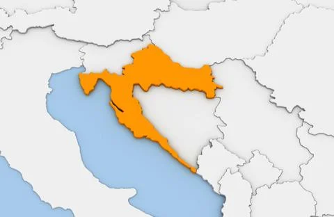 Croatia Stock Illustration
