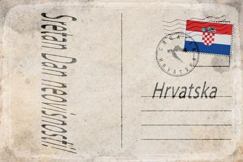 Croatia Independence Day Background Stock Illustration