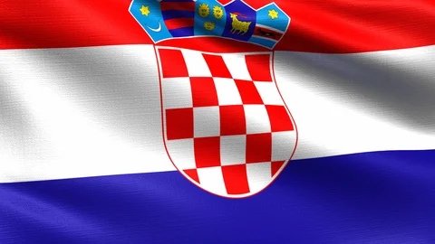 Croatia Looping Flag 4K Vídeos de archivo 107739570