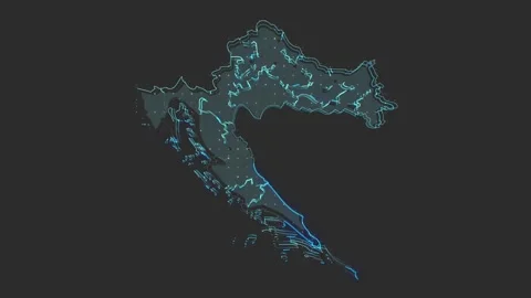 Croatia map Stock-Footage 169451322