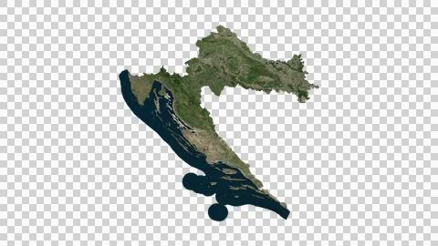 Croatia Map Stock Illustration
