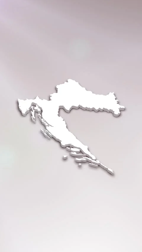 Croatia Map Intro Stock Footage 261659712