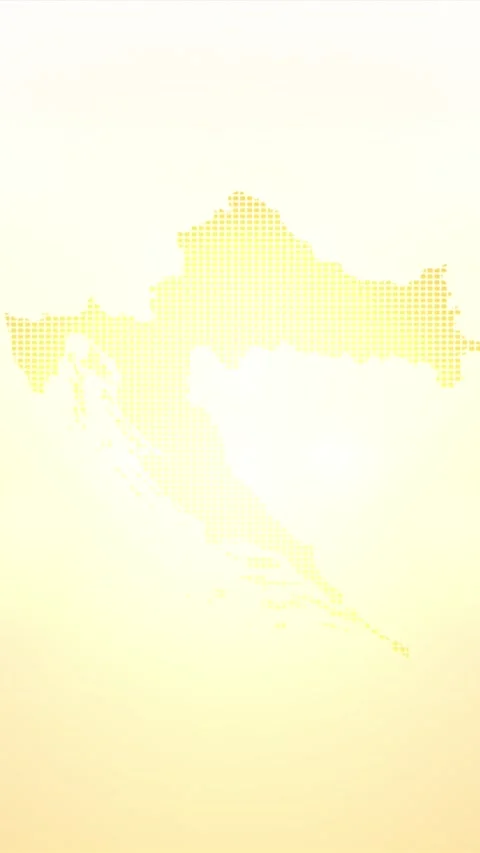 Croatia Map Opener Stock Footage 267848639