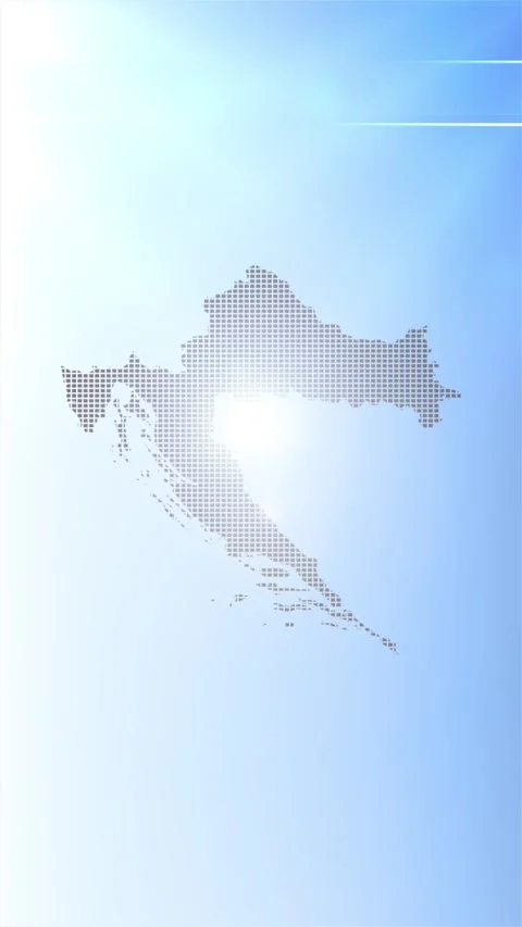 Croatia Map Opener Stock Footage 276971814