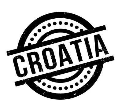 Croatia rubber stamp Stock Illustration