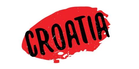 Croatia rubber stamp Stock Illustration