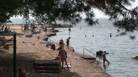 Croatia Seaside 스톡 동영상 1060233