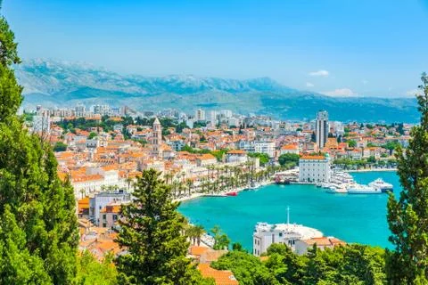 Croatia, Split, panorama 스톡 사진