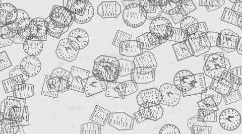 Croatia Split Stamps on Paper Stock Illustration