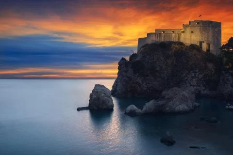 Croatia &amp; Sunset Stock Photos