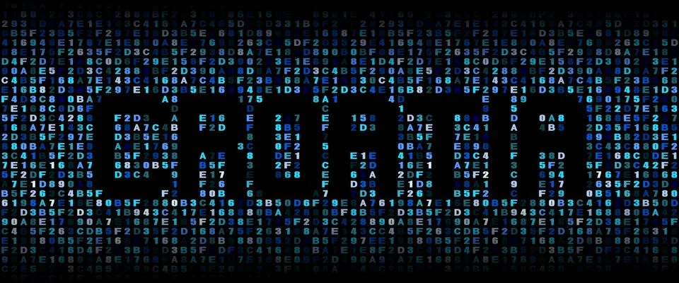 Croatia text on hex code illustration Stock Illustration