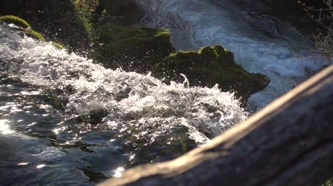 Croatia Waterfall Top Video stock 66299908