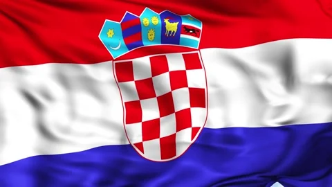 Croatia Waving Flag Background 스톡 동영상 204132053