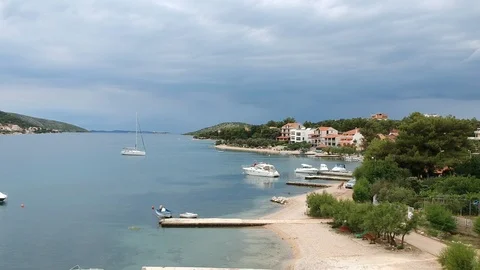 Croatian bay. Stock Footage 93142803