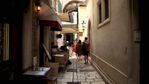 Croatian city of Split in the resort region of Dalmatia Video stock 201624472