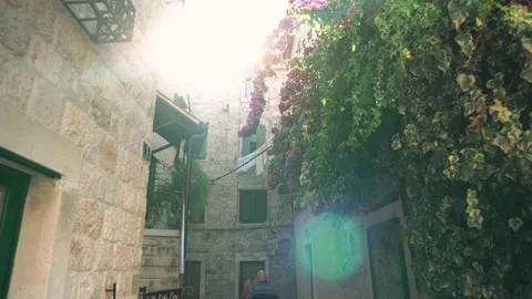 Croatian city of Split in the resort region of Dalmatia Stock Footage 201624763