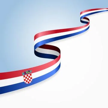Croatian flag background. Vector illustration Stock Illustration