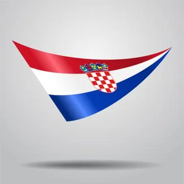 Croatian flag background. Vector illustration. Stock Illustration