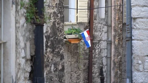 Croatian flag Stockbeeldmateriaal 126920877