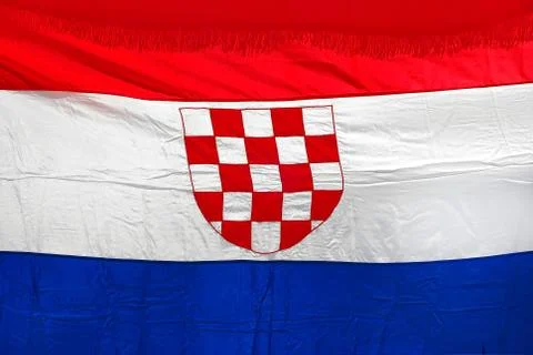 Croatian flag Stock Photos