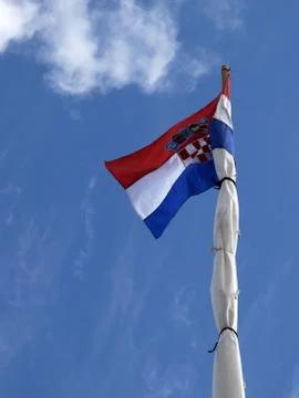 Croatian flag Stock Photos