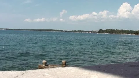 Croatian Sea View #2 Stock Footage