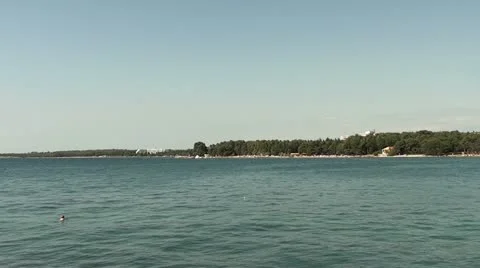 Croatian Sea View Stock Footage 12588970