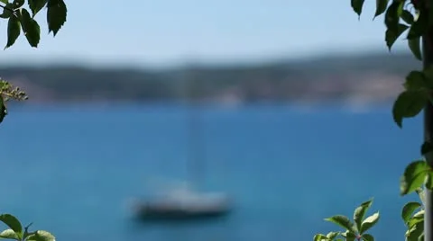 Croatian shore Stock Footage 9455580