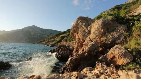 Croation coast - Brela Video stock 69066500